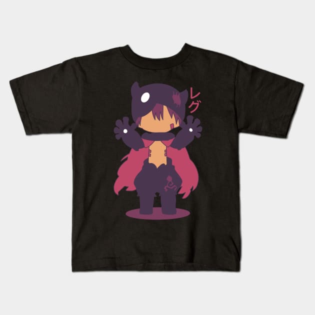 Made in Abyss Reg with Japanese Characters Kids T-Shirt by Animangapoi